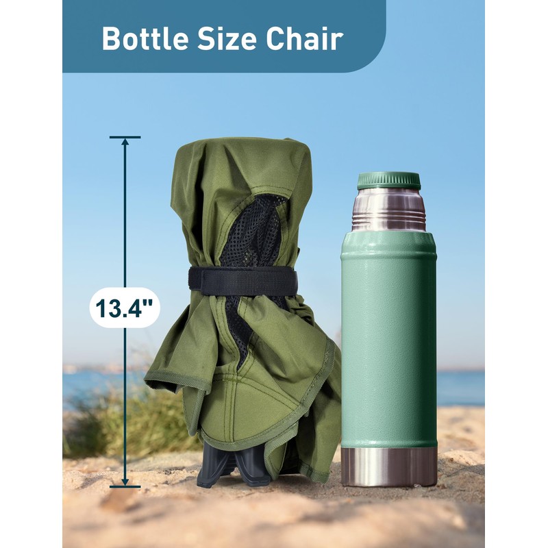 Docusvect Swivel Portable Camping Chair for Adults, Fast Setup, Lightweight