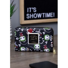 Loungefly Pop Beetlejuice AOP Ziparound Wallet Standard