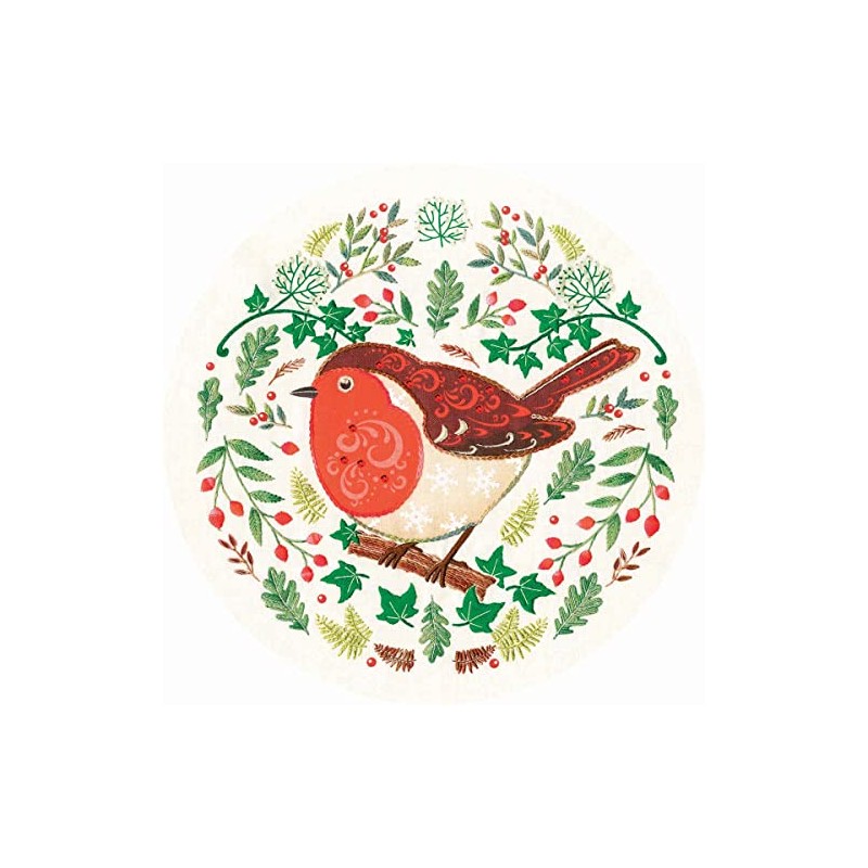 Bothy Threads Embroidery Kit - Folk Robin (Folk Art Range)