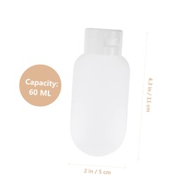 PACKOVE 3pcs Travel Sub Bottles Set Portable Squeezable Containers for Shampoo Lotion and Cosmetics and Refillable for Trips