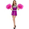 Hooshing 2PCS Cheerleading Pom Poms Pink Professional Pom Poms Cheerleading