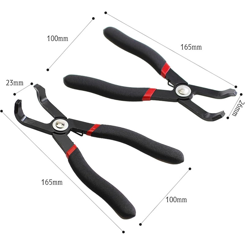 zhihu Push Pin Pliers 2-Piece Set 30° 80° Clip Pliers