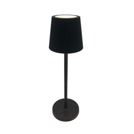 CNAHIWO Outdoor Battery Operated Table Lamp Waterproof, Touch Dimmable Desk Lamp, Dimming Up, LED Night Light for Camping Restaurant Home, H10.8in, 5000mAh (Black)