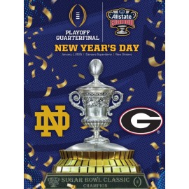 2024 2025 Sugar Bowl Program CFP Playoff Notre Dame Irish Georgia Bulldogs