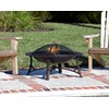 Fire Sense 60857 Fire Pit Roman Brushed Painted Steel Legs