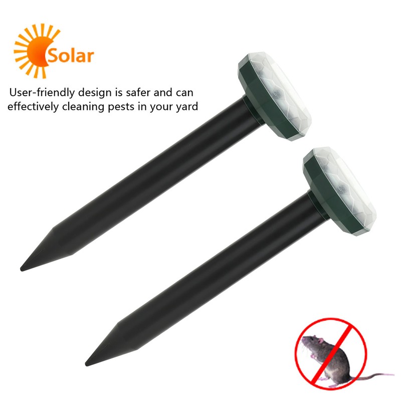 Solar Power Mouse Killer Ultrasonic Mouse Snake Repeller Ground Spikes