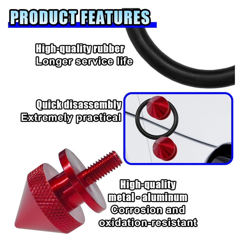 14 Pieces Bumper Quick Release Kit, Front Rear Bumper Fenders