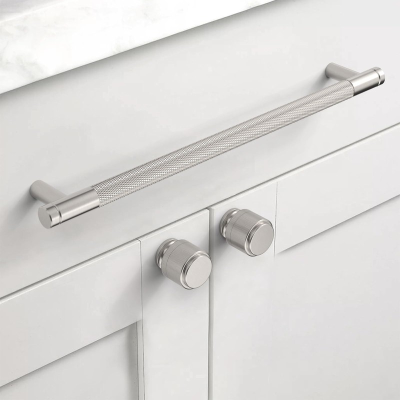 Asidrama 10 Pack 9 Inch(228mm) Brushed Satin Nickel Cabinet Pulls