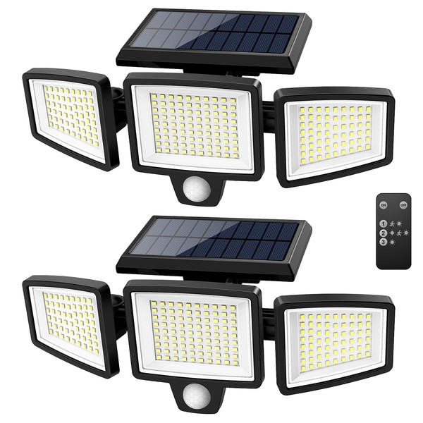 Tuffenough Solar Outdoor Lights 2500LM 210 LED Security Lights with