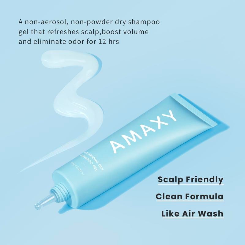 AMAXY Dry Shampoo Gel | Instant Freshness & Volume, Oil