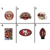 60 SAN FRANCISCO 49ERS RETURN ADDRESS LABELS.... MANY CHOICES....FRE