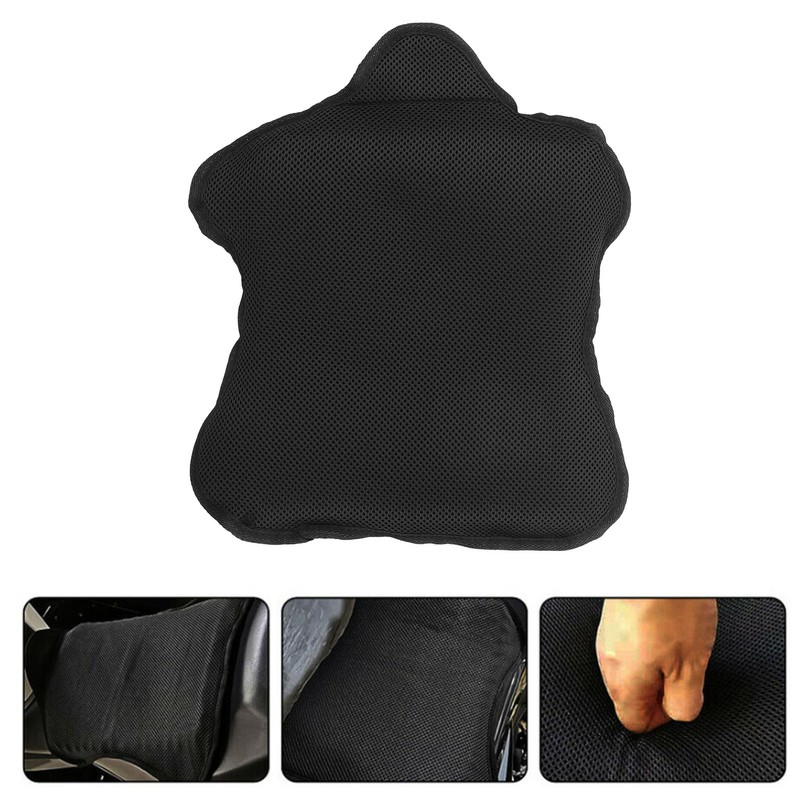 Motorcycle Gel Seat Cushion Mesh Cover Shock Absorption Breathable Cooling
