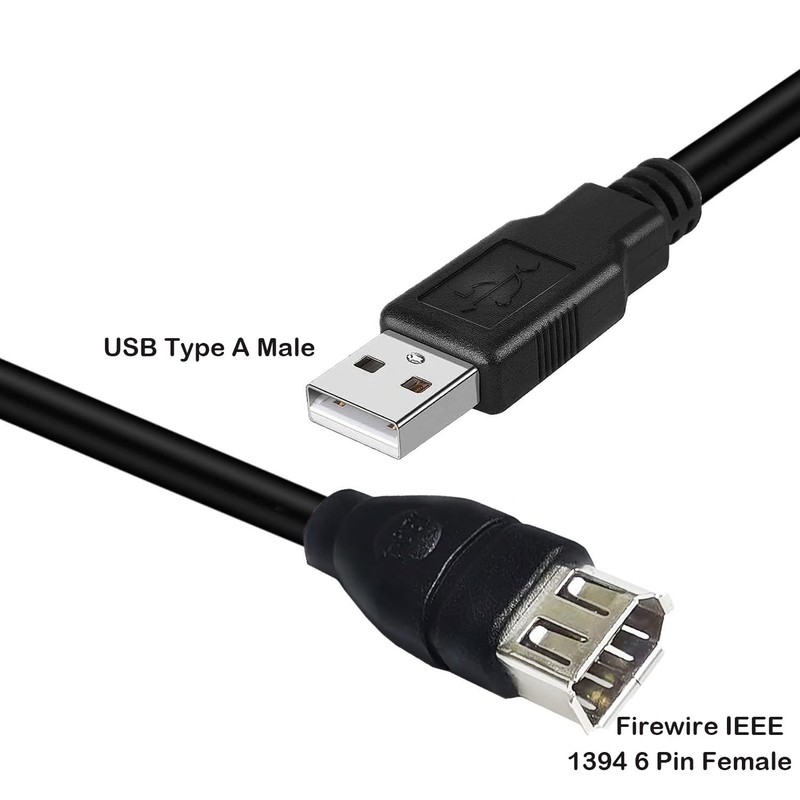 CREATOR Firewire IEEE 1394 6 Pin Female to USB Male