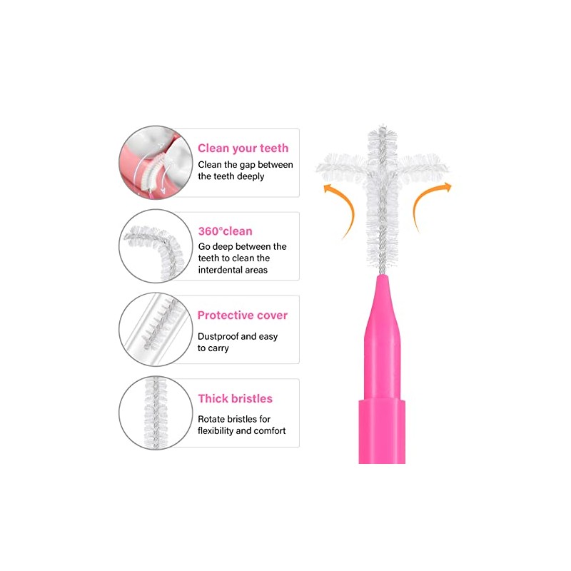 Healeved Cepillo Interdental Para Limpieza Dental Y Limpieza De Aparatos