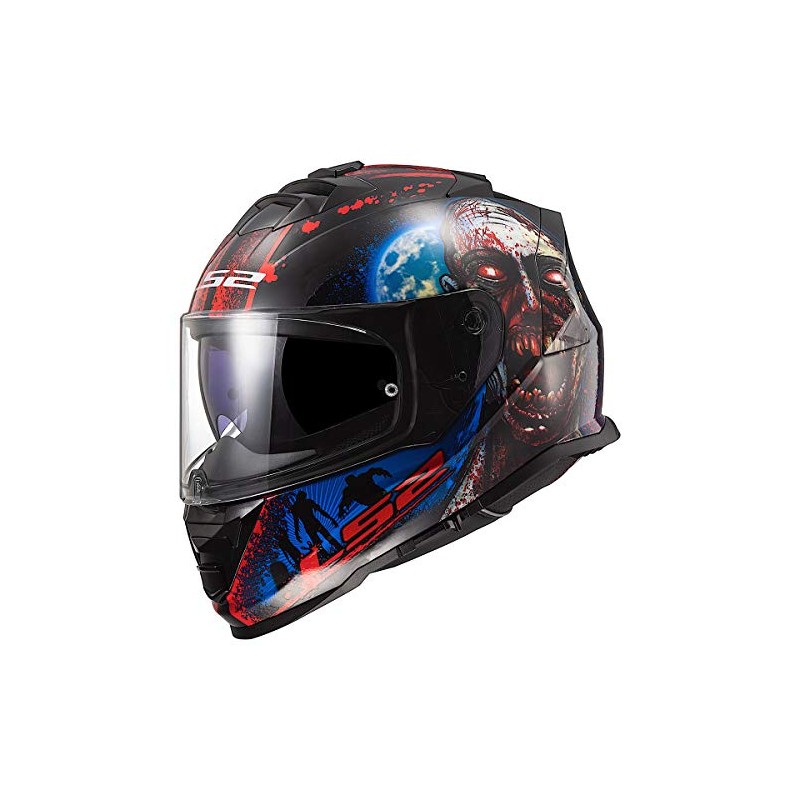 LS2 Helmets Assault Full Face Motorcycle Helmet W/SunShield (I Heart