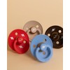 BIBS Colour Planet Nusa Schnuller 2er-Pack, BPA-frei, Kirschform Nippel. Naturkautschuk/Latex,