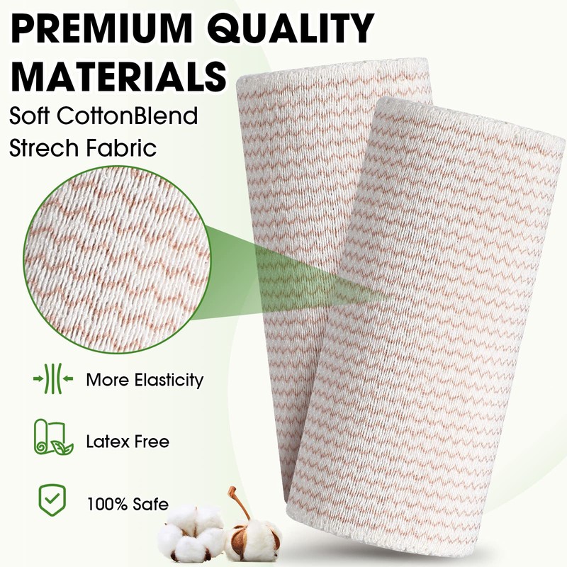 30 Pcs Elastic Bandage Wrap Compression Bandage with Self Closure