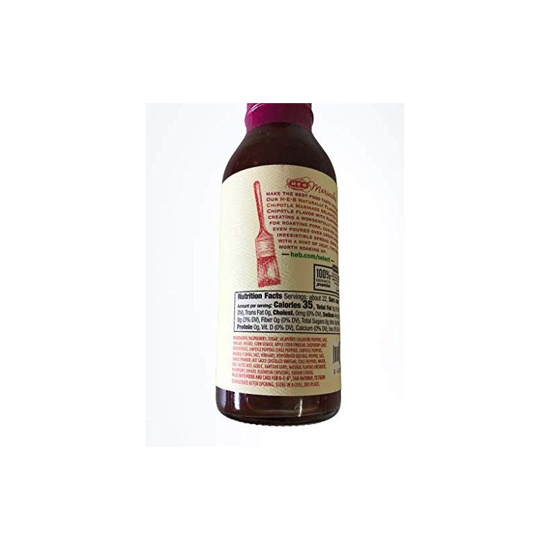 HEB Marinade Specialty Series, Raspberry Chipotle 14 Oz (Pack of