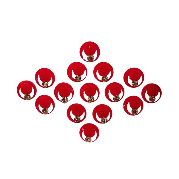Traditional Bindi Indian Round Circle Premium Bindi red Color Indian