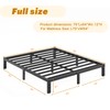 Neslime 12 Inch High Full Size Bed Frame Metal, Platform