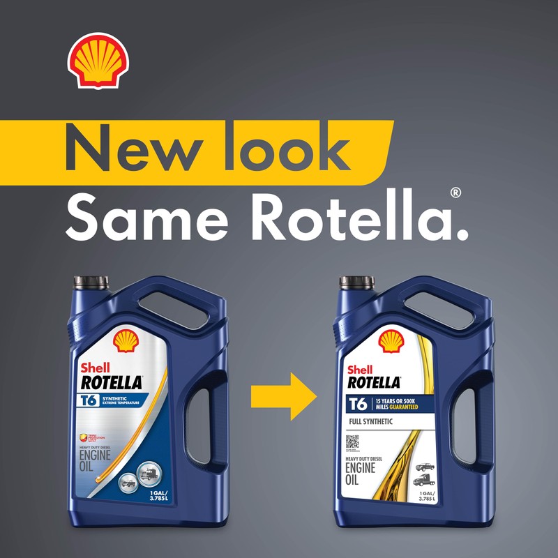 Shell Rotella T6 Full Synthetic 10W-30 Motor Oil, 1 Gallon