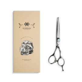 K9 Shears 6" Hair Thinning Scissors – Handcrafted, Ergonomic, VG10 Stainless Steel for Sharper, Tougher, Better Edge Retention, 3D Convex Blade Removes Hair Leaving No Marks, Thinning Rate 30%