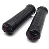 HTTMT MT080-25-BK Black Skull style Hand Grips 1 inch Handlebar