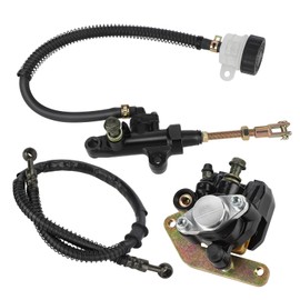 M MATI Rear Brake Caliper Master Cylinder Hose for Yamaha Banshee 350 YFZ350 1987-2006 Parking Brake Off 1UY-2580W-01-00 29L-25850-51-00 5FK-2583V-00-00