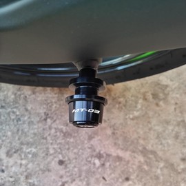 MOWOK Fit For YAMAHA MT03 MT-03 2015 2016 2017 2018 2019 2020 2021 2022 2023 2024 2025 Motorcycle Accessories 6MM Swingarm Spools Slider M6 Stand Screws (Black)