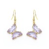 EVER FAITH Light Purple Rhinestone Crystal Golden Plated Hypoallergenic Cute