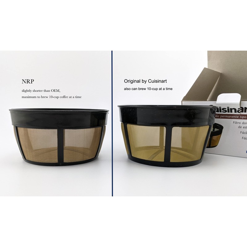 NRP (High) 12 Cups Strainer Base Permanent Coffee Filter Compatible