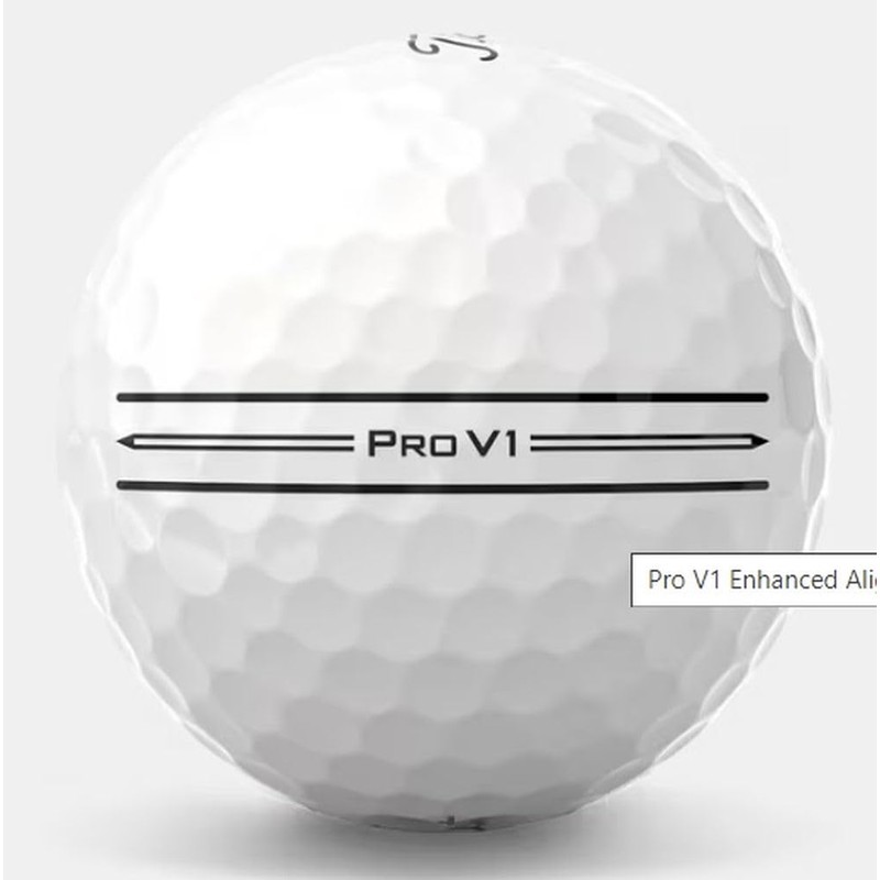 Titleist Pro V1 Golf Balls (White, 3pk, Enhanced Alignment) 1