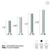 Stoked Ride Shop Stainless Steel Skateboard Hardware Set (Flat Phillips,