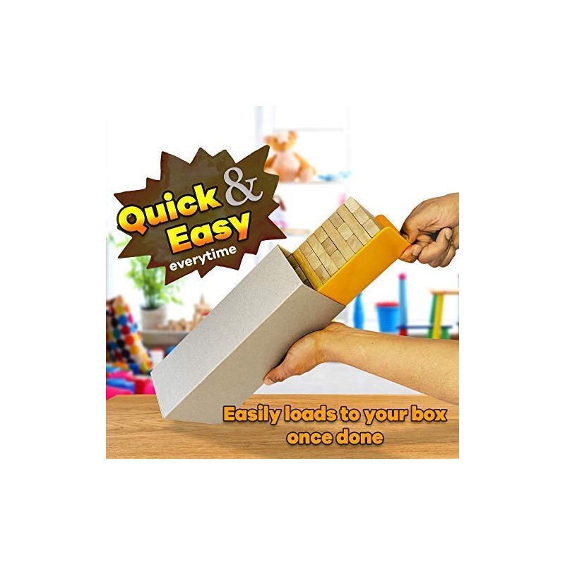 Hogar Wood Block Tower Stacking Tray Game Accessory Ages 6