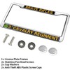 Third Cavalry Regiment Rattle-Proof License Plate Frame Cavalry Regiment US