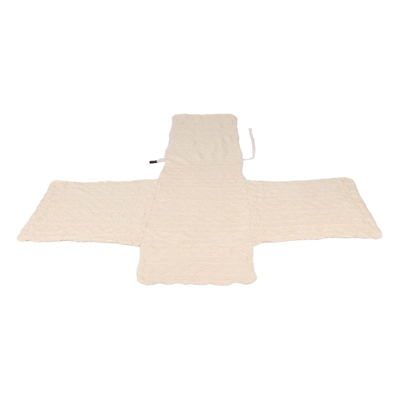 Recliner Chair Cover Thick T Shape Beige Anti Slip Reversible