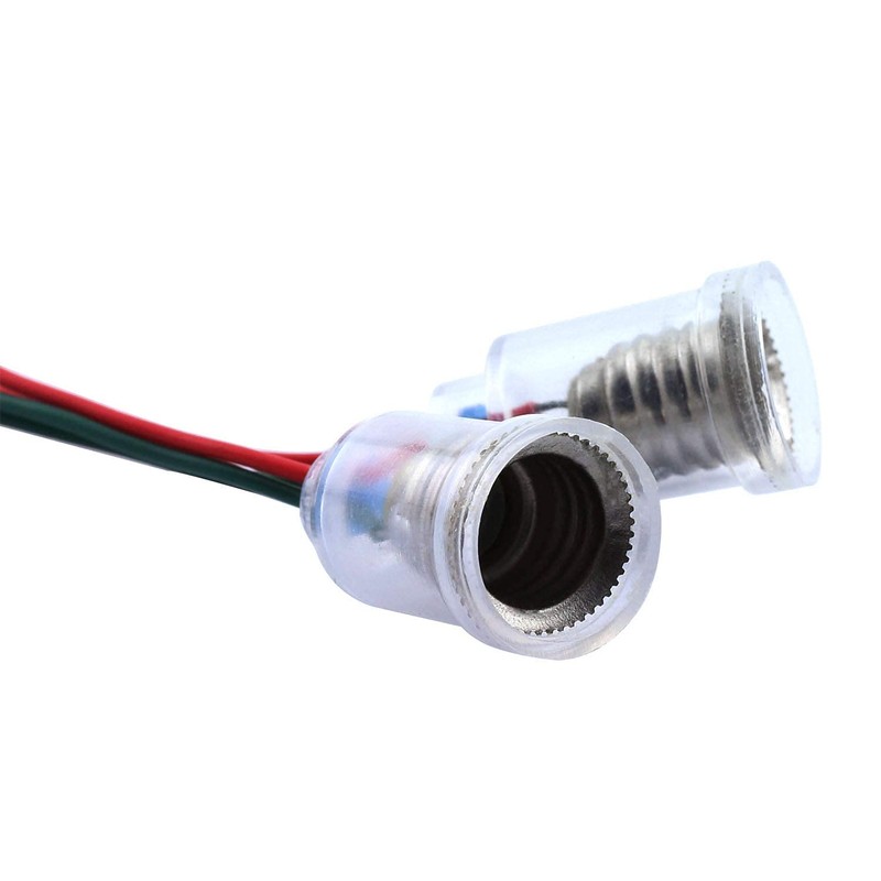 MEETOOT 10pcs E10 Mini Bulb Holder with Wire Light Beads