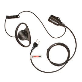 ICOM D Shape Security Earpiece With Small Lapel PTT 2 Way Radio Walkie Talkie for Security Officer, Door Supervisor