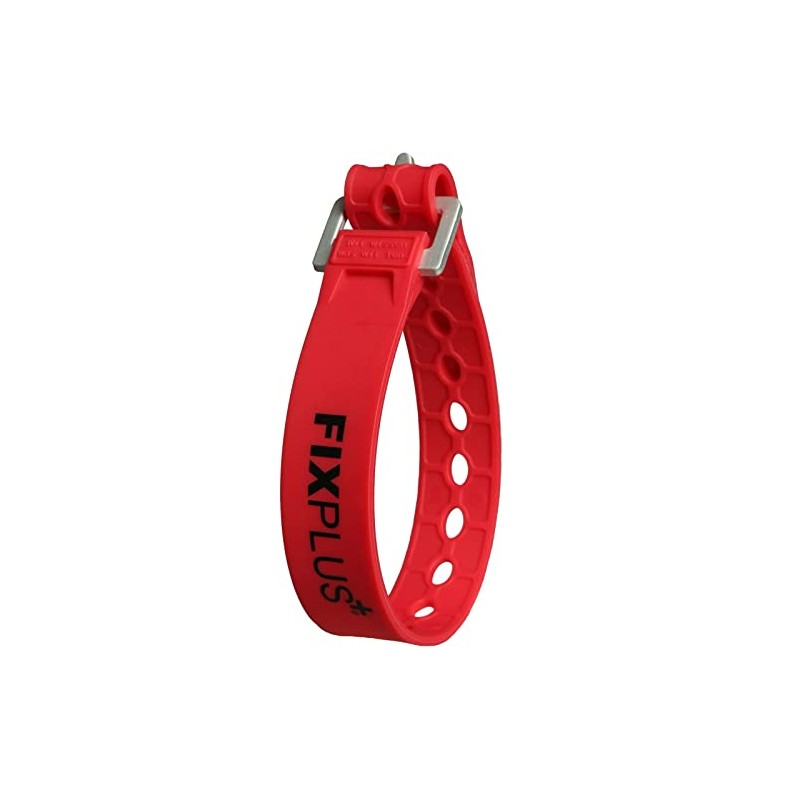 Fixplus Rubber Strap Strap, 23 x 1.2 cm, Red, 40FP