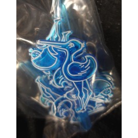 Unbranded Stork baby cupcake topper / baby girl / baby boy / 12 ct / baby shower - Blue