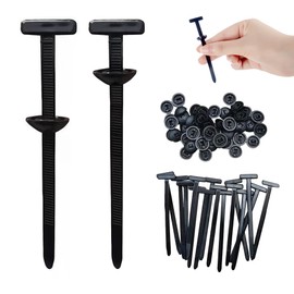 MACTANO 50PCS Nylon Universal Cable Tie Buckle Multipurpose Rivet Zip Tie Clips Automotive