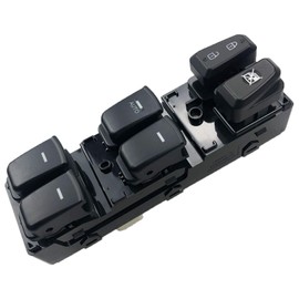 93570-3S000 Master Power Window Switch Replacement for 2011-2015 Hyundai Sonata, Black Panel