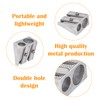 6 Pack Pencil Sharpeners, Metal Pencil Sharpeners with 2 Holes,