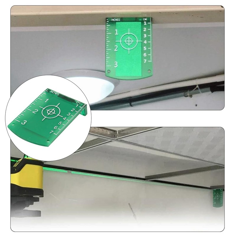 Sarini Laser Target Plate, Magnetic Target Plate for Aligning Laser