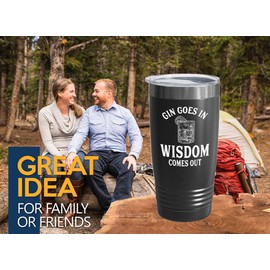 Gin Tonic lover Black Edition Viking Tumbler 20oz - Gin Tonic in - Bartender Drink Lover Colleagues Funnny Pub Bar Alcohol Lover Brew Humor Bachelor Party
