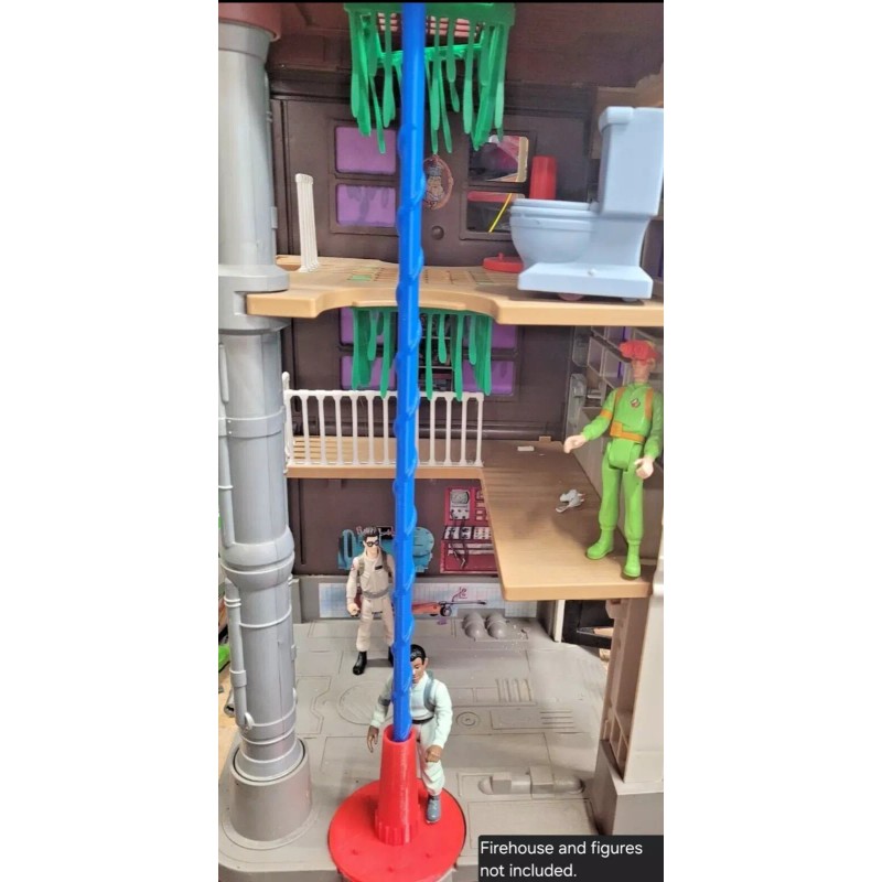 Kenner REPLACEMENT Fire Pole & Base - Spins - 3D