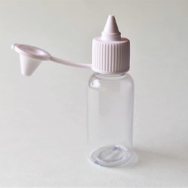 SHC Web 10 x 15ml Clear Plastic Dropper Bottle - Hinged White Cap - Empty/Refillable - Ink/Dyes/Mixing/Paint/Glue/Oil/Samples