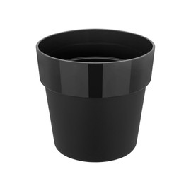 elho B.for Original Round Mini 13 - Flower Pot for Indoor - 100% Recycled Plastic - Ø 12.5 x H 12.0 cm - Black/Living Black
