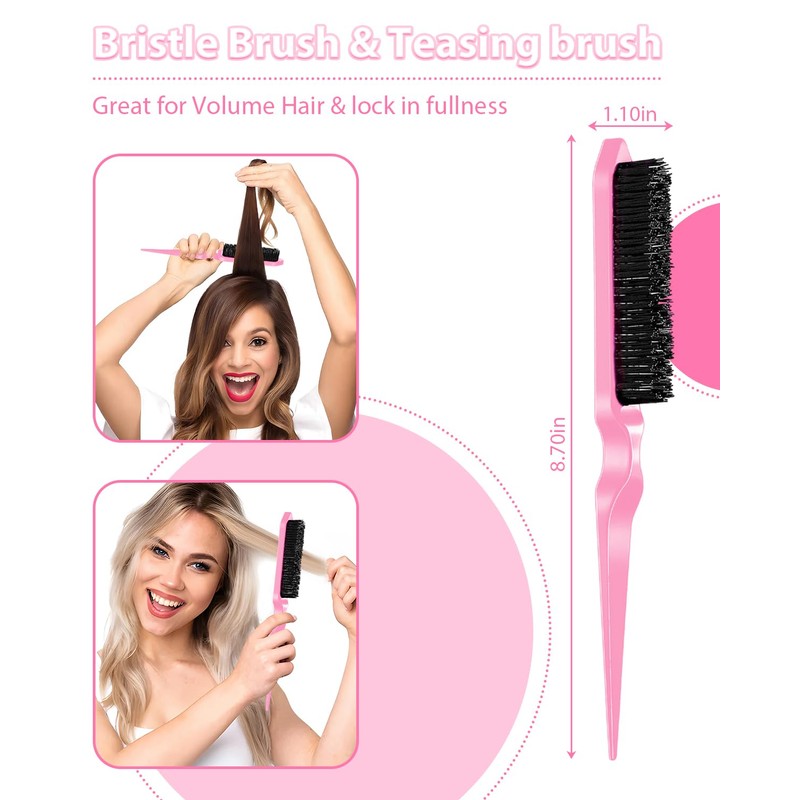Slick Back Hair Brush, Edge Brush, Hair Accessories Comb Set