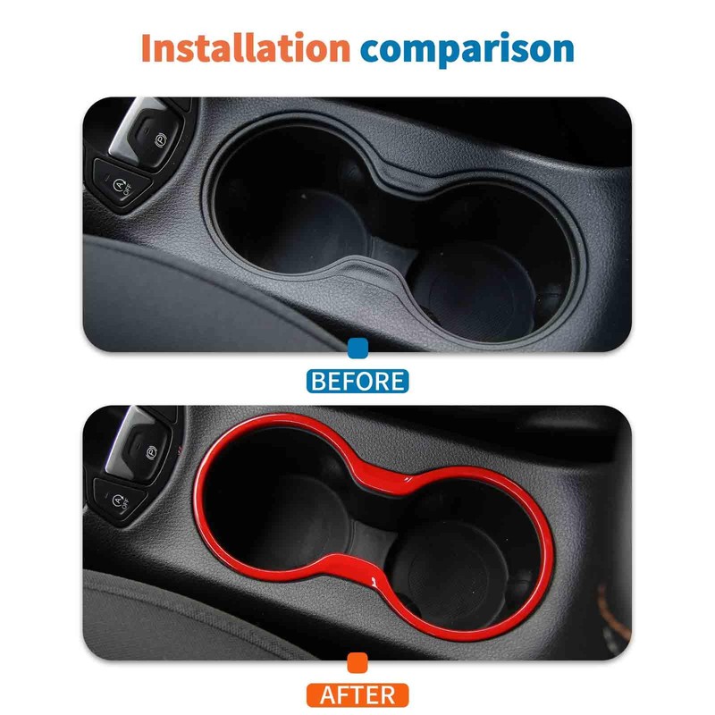 JeCar - Soporte para consola central para Jeep Compass 2017-2020,